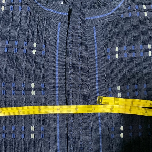 RW &Co navy cardigan, knitted, varsity style, casual outerwear size M - Picture 6 of 6